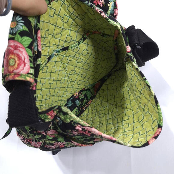 Vera Bradley Messenger Bag in Botanica Pattern Crossbody Laptop Bag Retired - Picture 6 of 9